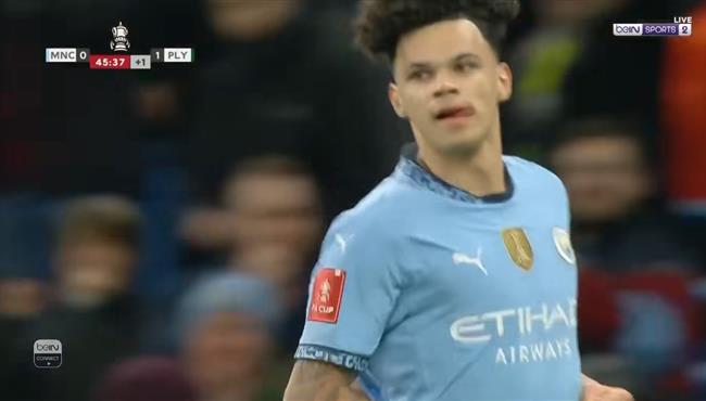 هدف تعادل مانشستر سيتي مع بلايموث 1 1 كأس الاتحاد الانجليزي