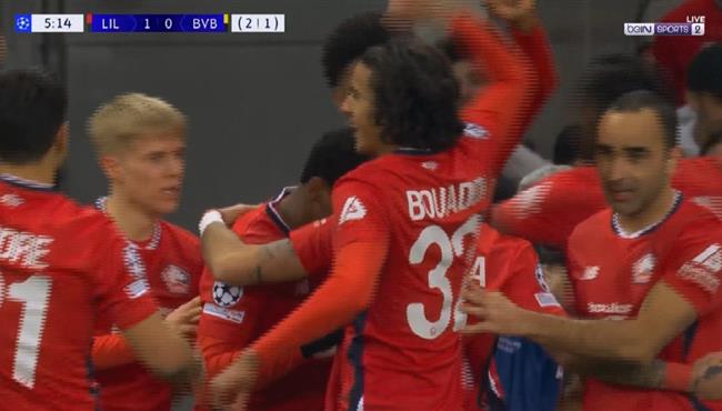 هدف ليل الاول في مرمي بوروسيا دورتموند بدوري ابطال اوروبا