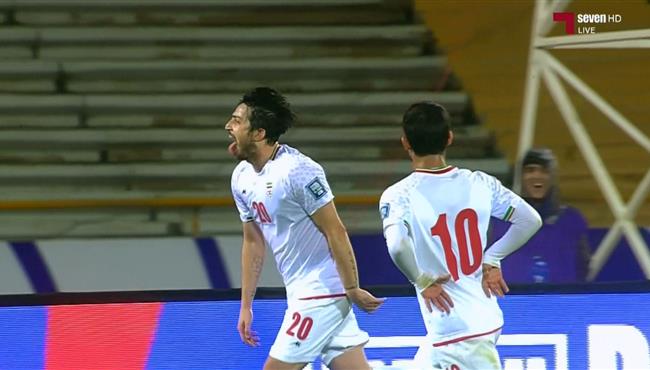 هدف ايران الاول في مرمي الامارات بتصفيات كاس العالم