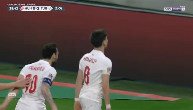 هدف اردا جولر في مرمي المجر بدوري الامم الاوروبية