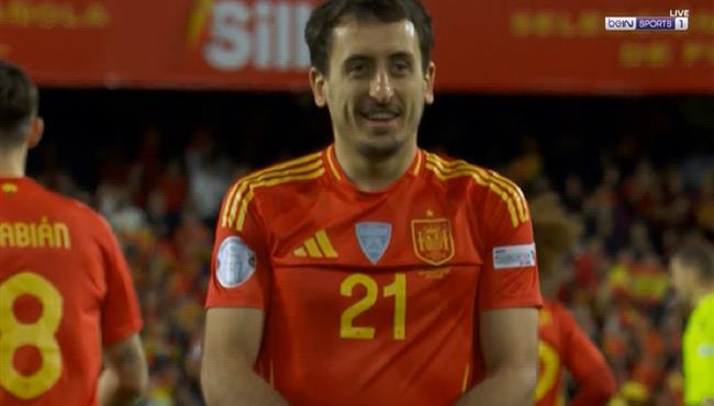 هدف اسبانيا الاول في مرمي هولندا بدوري الامم الاوروبية