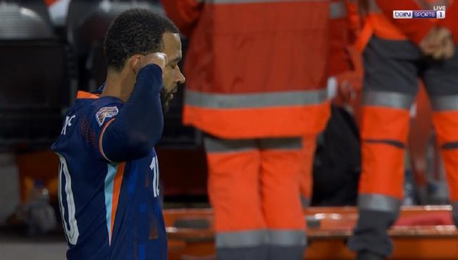 هدف ممفيس ديباي في مرمي اسبانيا بدوري الامم الاوروبية