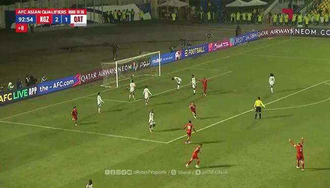 هدف قرجيكستان الثالث في مرمي قطر تصفيات كأس العالم