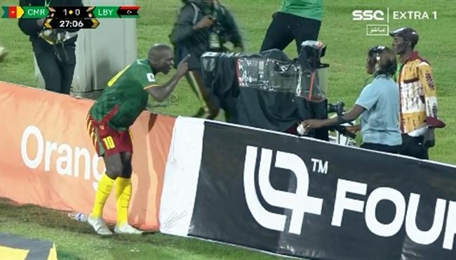 هدف الكاميرون الاول في مرمي ليبيا بتصفيات كأس العالم