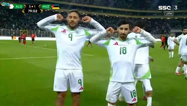 هدف الجزائر الخامس في مرمي موزمبيق بتصفيات كأس العالم