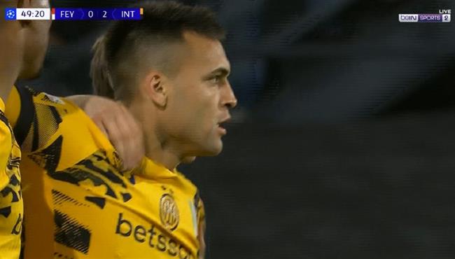 هدف لاوتارو مارتينيز في مرمي فينورد روتردام بدروي ابطال اوروبا