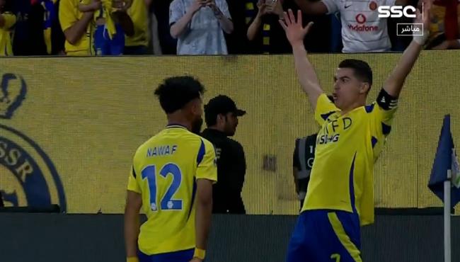 هدف رونالدو الثاني الرائع في مرمي الرياض بالدوري السعودي