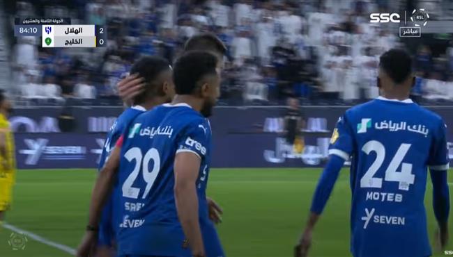 اهداف مباراة الهلال والخليج 3 0 الدوري السعودي