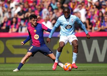 فيديو الهاتريك إيجليسياس يسجل هدفي سيلتا فيجو الثاني والثالث أمام برشلونة