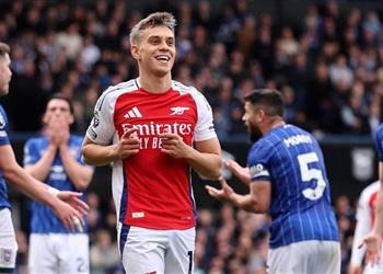 فيديو آرسنال يؤجل تتويج ليفربول بالدوري الإنجليزي برباعية أمام إيبسويتش بمشاركة سام مرسي