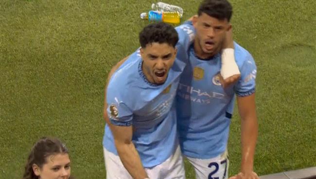 هدف فوز مانشستر سيتي القاتل علي استون فيلا بالدوري الانجليزي