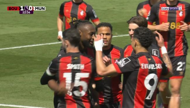 اهداف مباراة مانشستر يونايتد وبورنموث 1 1 الدوري الانجليزي