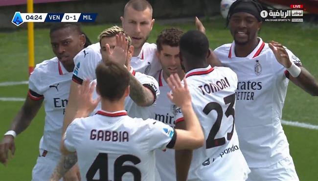اهداف مباراة ميلان وفينيزيا 2 0 الدوري الايطالي