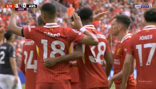 اهداف مباراة ليفربول وارسنال 2 2 الدوري الانجليزي