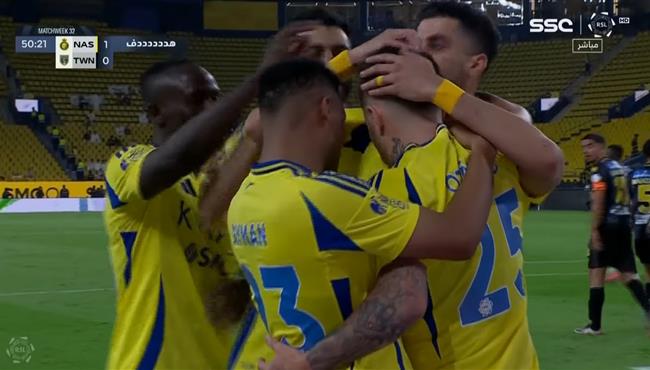 اهداف مباراة النصر والتعاون 1 1 الدوري السعودي