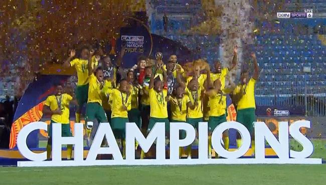 مراسم تتويج جنوب افريقيا بطلا لكأس امم افريقيا للشباب تحت 20 عام