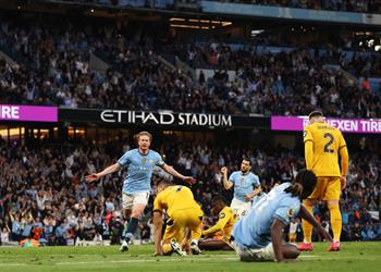 فيديو بمشاركة مرموش دي بروين يقود مانشستر سيتي لتجاوز كمين ولفرهامبتون في الدوري الإنجليزي