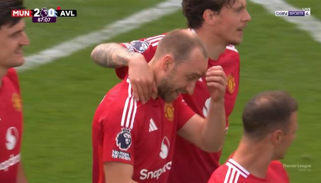 اهداف مباراة مانشستر يونايتد واستون فيلا 2 0 الدوري الانجليزي