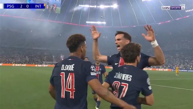 هدف باريس سان جيرمان الثاني في مرمي انتر ميلان بنهائي دوري ابطال اوروبا