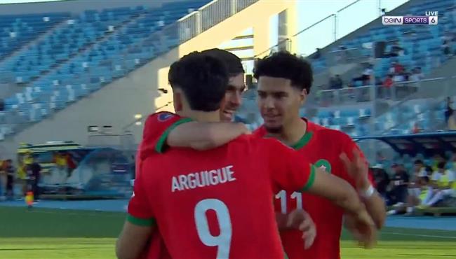 هدف المغرب الاول في مرمي تونس بكأس امم افريقيا للشباب