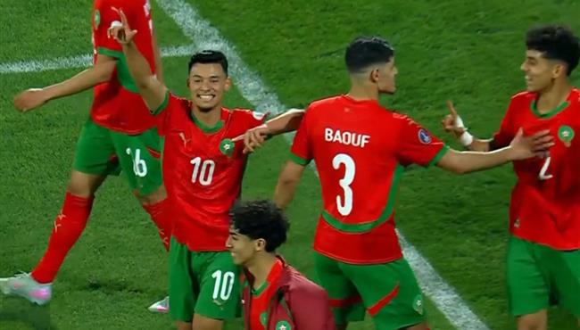 هدف المغرب الثاني في مرمي تونس بكأس امم افريقيا للشباب