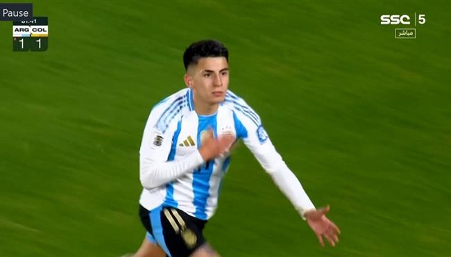 هدف تعادل الارجنتين مع كولومبيا 1 1 تصفيات كأس العالم