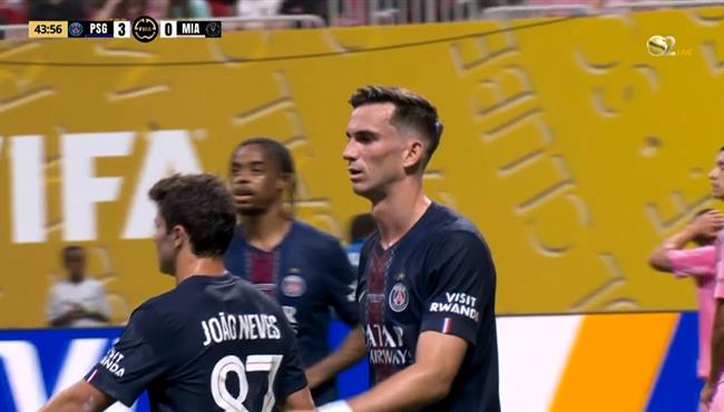 هدف باريس سان جيرمان الثالث في مرمي انتر ميامي بكأس العالم للاندية