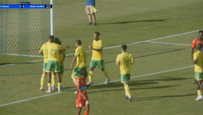 هدف مصطفي محمد الاول في مرمي لافال مباراة ودية