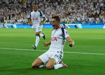 فيديو فان دي فين يسجل هدف توتنهام الأول أمام باريس سان جيرمان