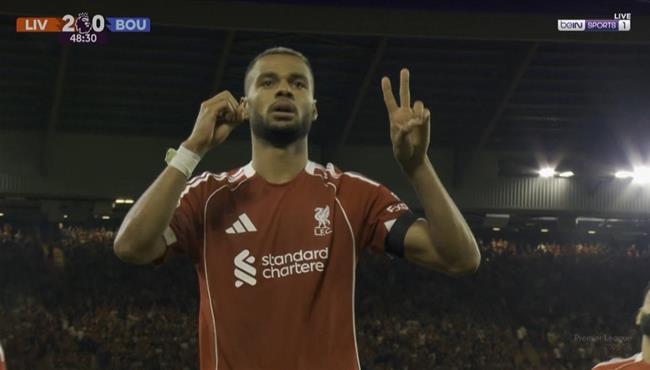 هدف ليفربول الثاني في مرمي بورنموث جاكبو