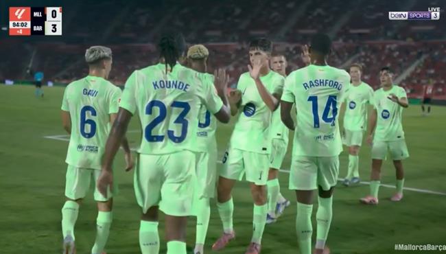 اهداف مباراة برشلونة وريال مايوركا 3 0 الدوري الاسباني