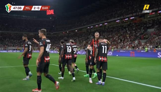اهداف مباراة ميلان وباري 2 0 كأس ايطاليا