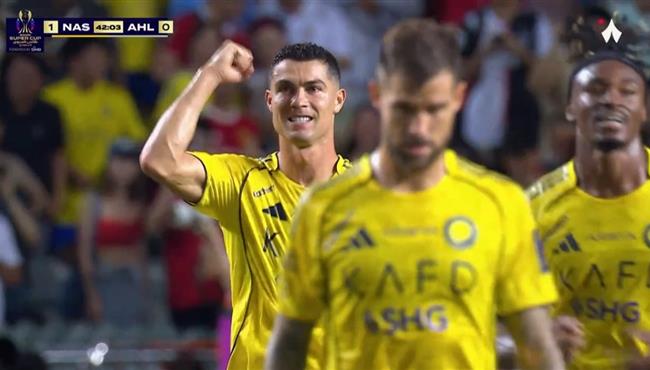 هدف كريستيانو رونالدو في مرمي الاهلي بنهائي كأس السوبر السعودي