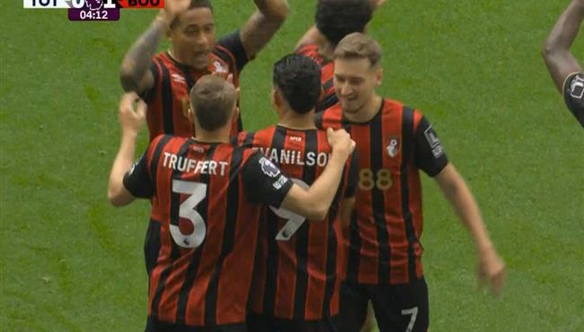 هدف فوز بورنموث علي توتنهام 1 0 الدوري الانجليزي