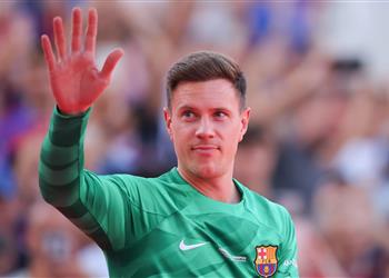 سلوك سيء وغضب لابورتا رابطة اللاعبين الإسبان تصدم برشلونة بشأن موقفها من أزمة تير شتيجن