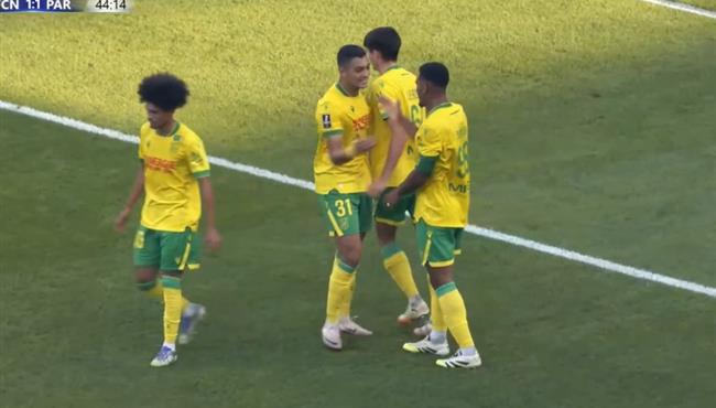 اسيست مصطفي محمد في مباراة نانت وباريس الودية