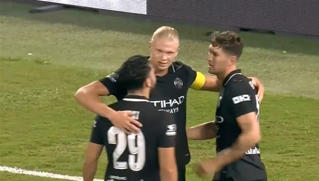 هدف هالاند في مرمي باليرمو مباراة ودية