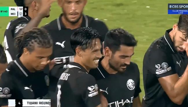 هدف مانشستر سيتي الثالث في مرمي باليرمو