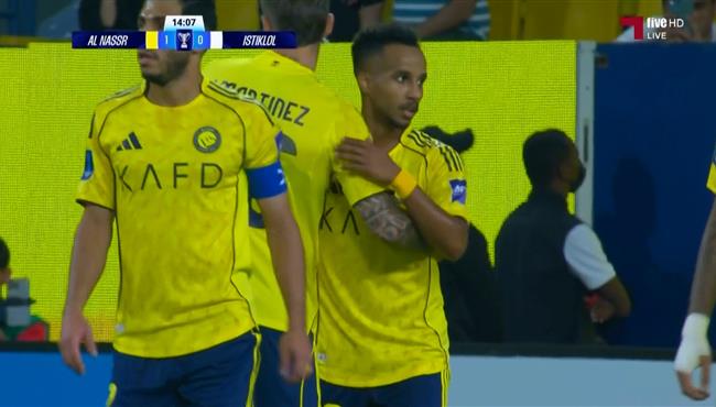 اهداف مباراة النصر واستقلال دوشنبه 5 0 دوري ابطال اسيا