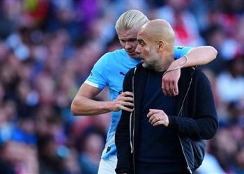 جوارديولا يفجر مفاجأة بشأن سبب استبدال هالاند في مباراة مانشستر سيتي وآرسنال