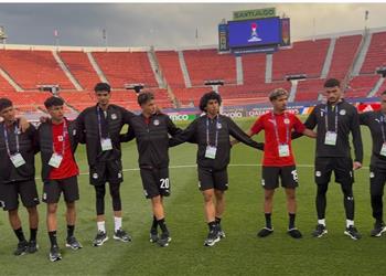 منتخب مصر يخوض مرانه الأخير استعداد ا لمباراة اليابان في كأس العالم للشباب