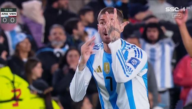 هدف الارجنتين الملغي في مرمي فنزويلا بتصفيات كأس العالم