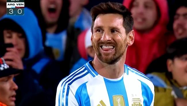 هدف ميسي الملغي في مرمي فنزويلا بتصفيات كأس العالم