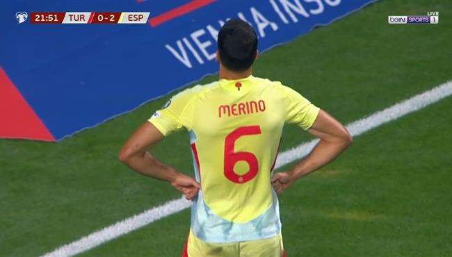 هدف ميرينو الاول الرائع في مرمي تركيا بتصفيات كأس العالم