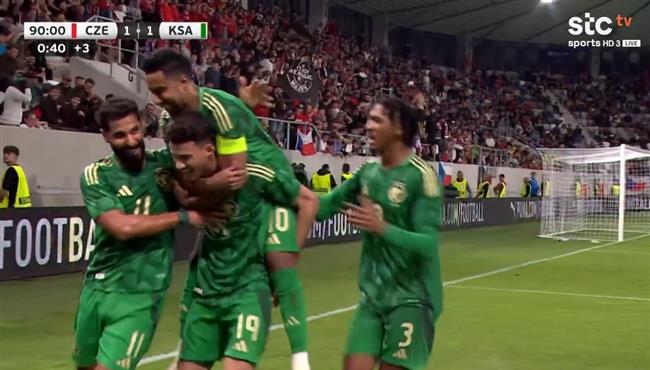 هدف تعادل السعودية العالمي مع التشيك 1 1 مباراة ودية