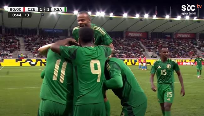ملخص واهداف مباراة السعودية والتشيك 1 1 مباراة ودية