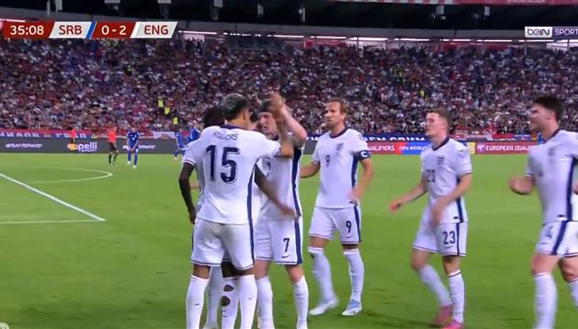 هدفان في دقيقتين لانجلترا امام صربيا في تصفيات كأس العالم