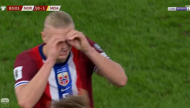 ميجا هاتريك هالاند في مرمي مولدوفا بتصفيات كأس العالم