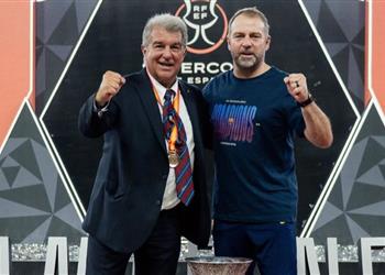 لابورتا يتحدث عن مستقبل فليك مع برشلونة ويحسم مصير تير شتيجن