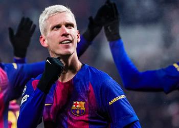 داني أولمو يتغنى بـ لاعب برشلونة بعد مباراة سلافيا براج في دوري أبطال أوروبا